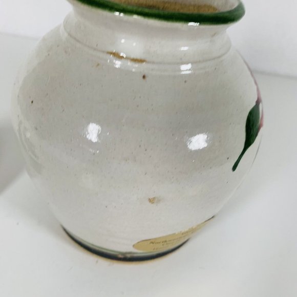 VTG Stoneware Pottery Ginger Jar 7" Vase Farmhouse Decor Handmade Southwestern - Picture 9 of 15